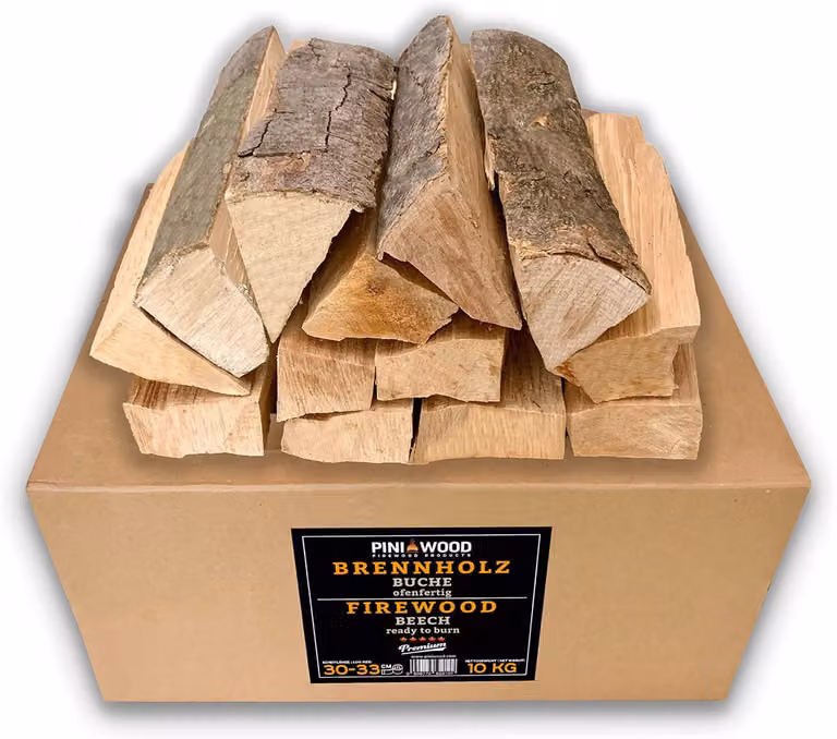 PINI 10 kg legna da ardere pronta per il forno faggio 30-33 cm per caminetto barbecue focolare pizza forno affumicatore