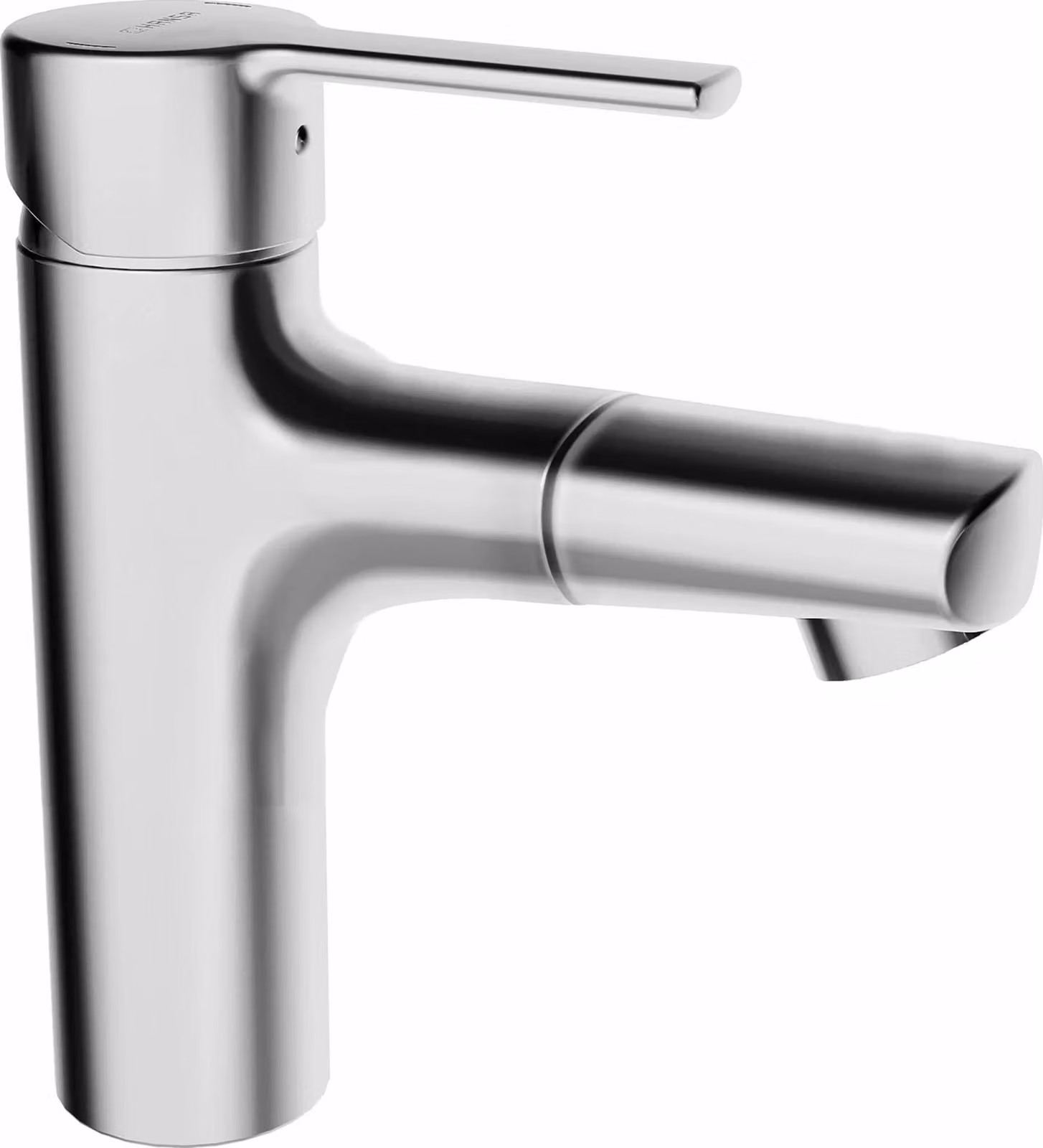 Miscelatore monocomando per lavabo Hansa HA, HANSARONDA 0301, tubo in rame, set di scarico con tirante, sporgenza 125 mm, DN15, cromato, 1 pz.