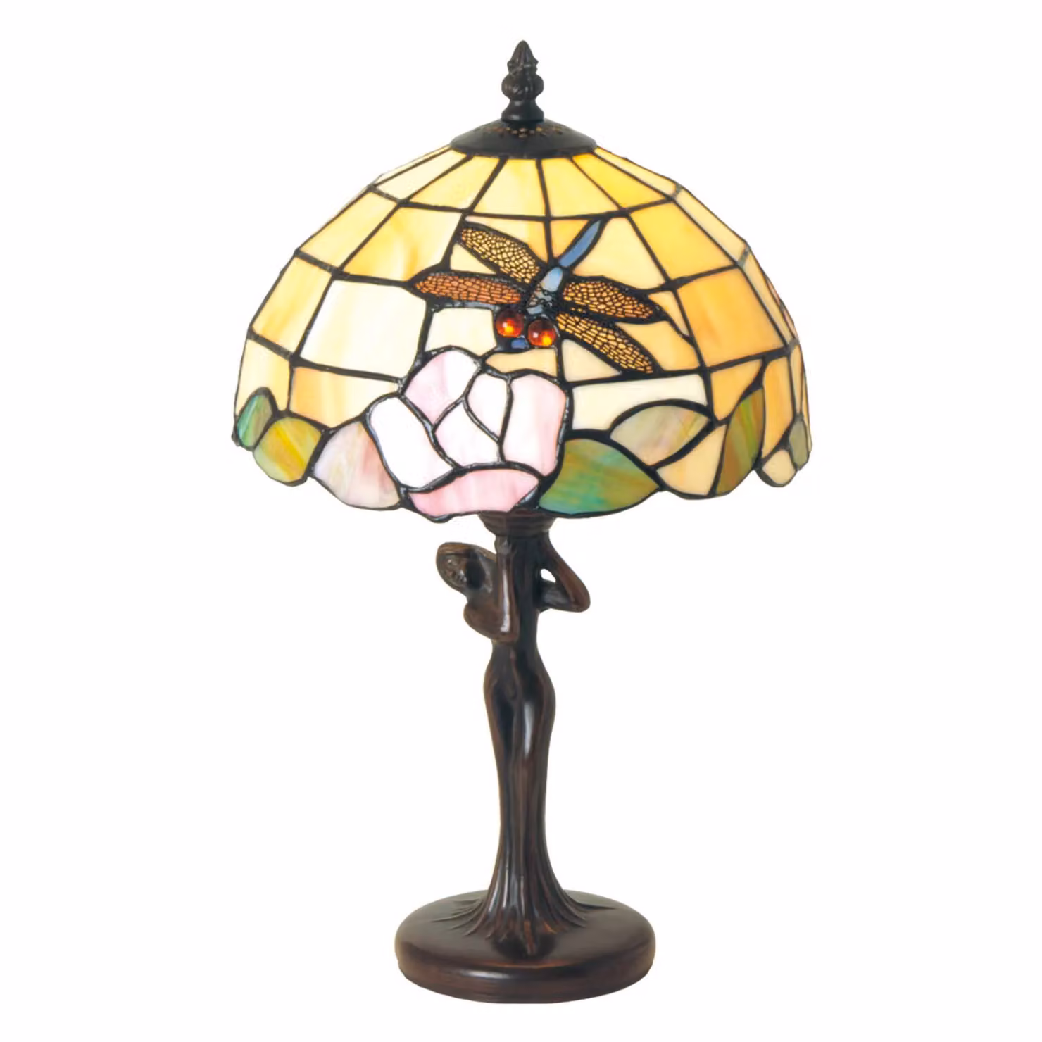 Artistar Lampada da tavolo Tiffany Sirin, Multicolore, Soggiorno / Sala da pranzo, Metallo, Tiffany, Lampada da tavolo