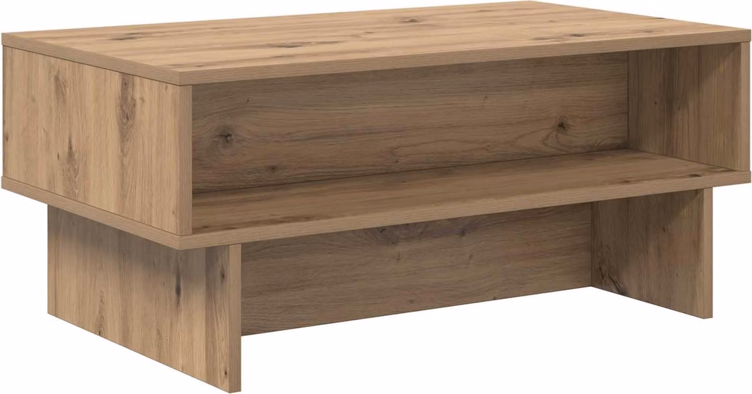 Tavolino da salotto Rovere artigianale 80 x 46 x 35 cm