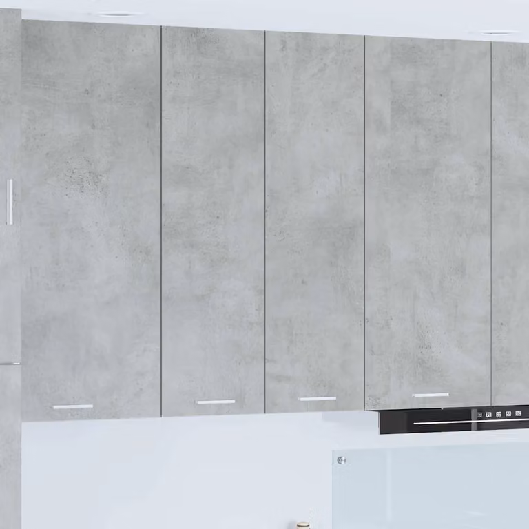 vidaXL Armadio pensile da cucina moderno in MDF Grigio, L: 60 cm, P: 31 cm, H: 100 cm