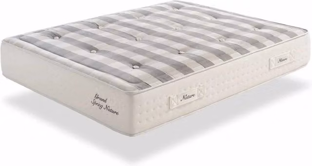 Materasso ibrido a molle insacchettate Grand Spring Nature Moonia, Bianco, L 150 x P 200 x H 30 cm