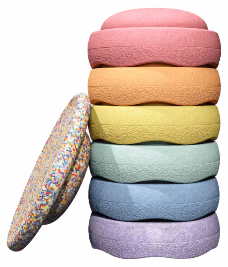 Set di elementi impilabili Stapelstein® Rainbow, colori pastello