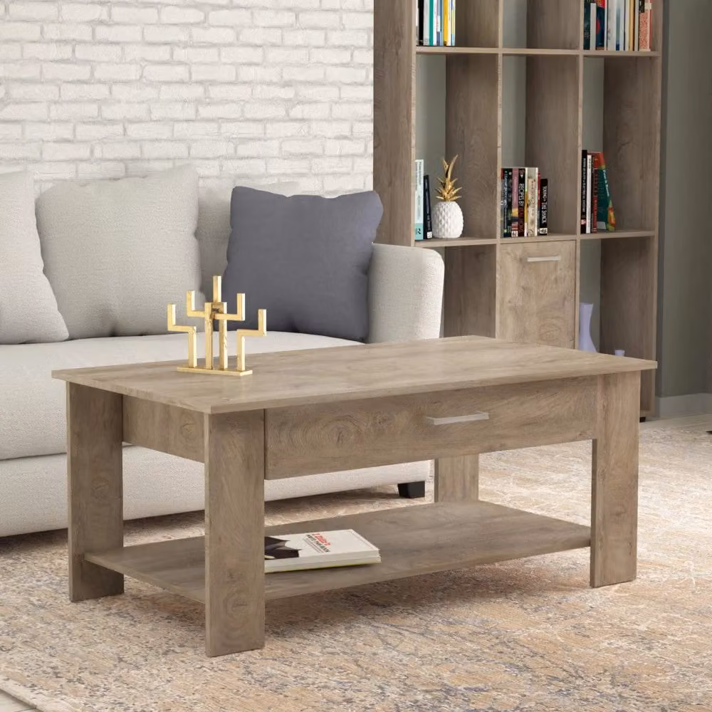 Tavolino da salotto Myrto GIORDANOSHOP in Rovere Chiaro, L/P/H: 110 x 60 x 44 cm – 2