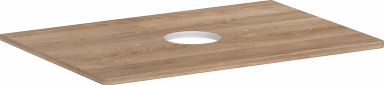 hansgrohe Xelu Q Console avec découpe ronde au centre, 780x550, pour vasque à poser, sans trou pour robinet, 54113230, 54113230