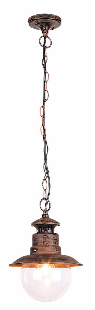 Lampada a sospensione vintage per esterni 1xE27 Odesa bronzo antico 8164 Rabalux