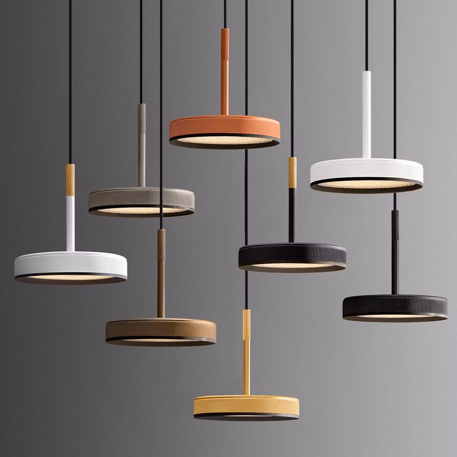 OLEV Lampada a sospensione Overfly, dimmerabile, Bianco / Opale, Soggiorno / Sala da pranzo, Alluminio, Design, Lampada a sospensione