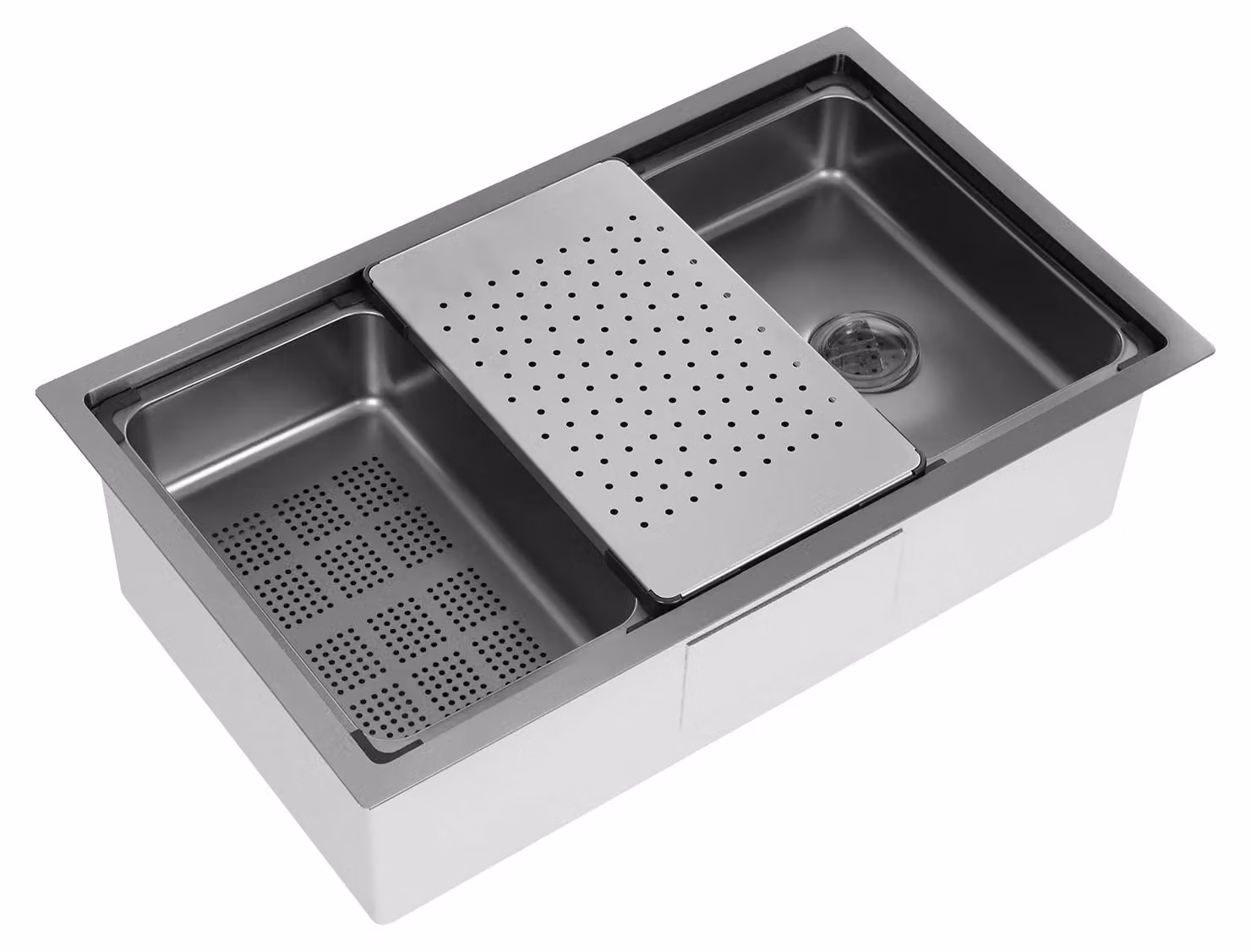 Lavello da cucina, acciaio inossidabile 304, dimensioni 30 x 18 x 9 pollici, vasca singola, rettangolare, da incasso