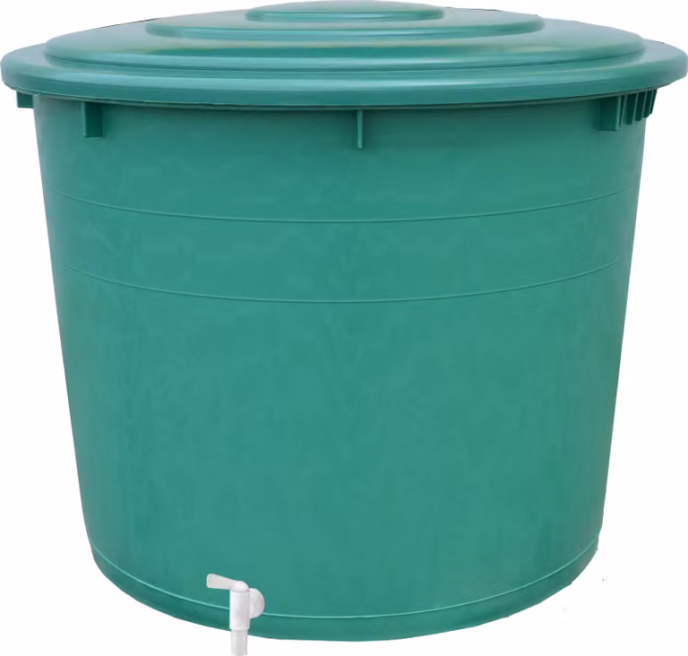 botte per acqua piovana 500l PH con rubinetto + coperchio