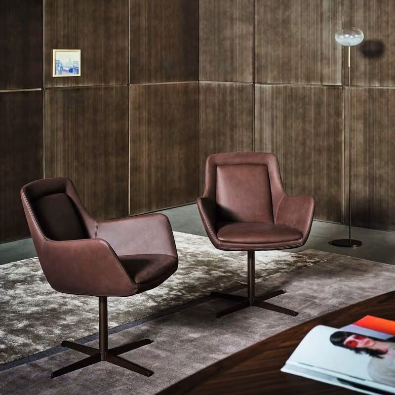 Poltrona ufficio Newton Low Bonaldo con base girevole