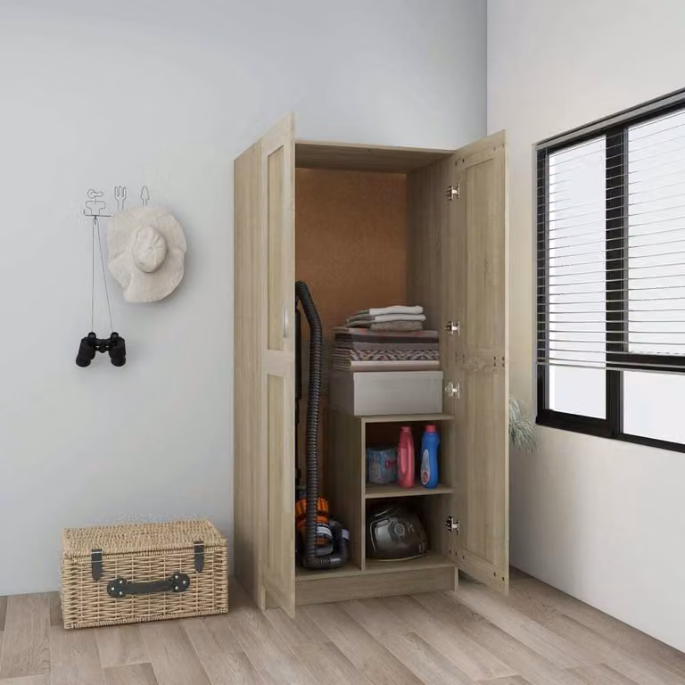 The Living Store Armadio rovere Sonoma 82,5x51,5x180 cm Materiale legno
