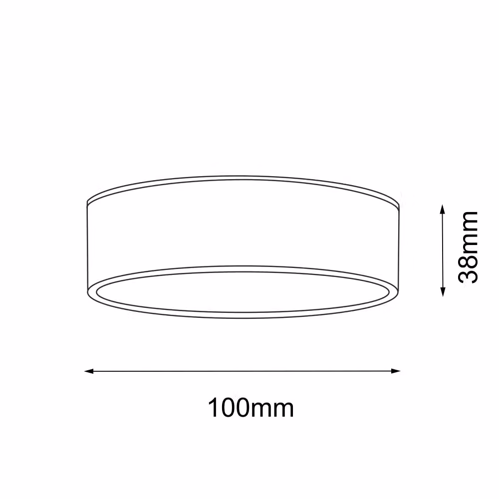 Spot bagno LED moderno Shilo tondo nero Ø 10 cm 10W 3000K IP44 – 2