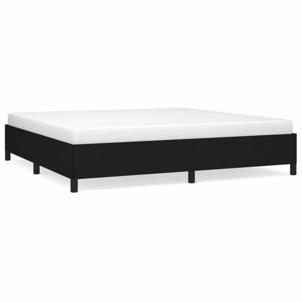 Struttura Letto Giroletto Design Mania in Tessuto Nero L/P/H: 200 x 200 x 35 cm – 2