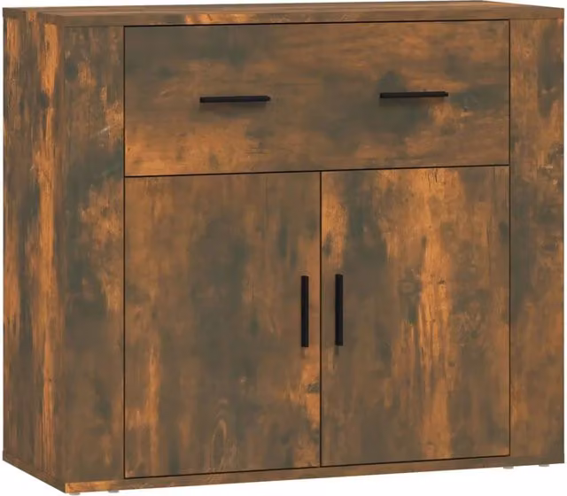 Buffet credenza cassettiera armadio mobile contenitore organizer per cucina soggiorno salotto 80 x 33 x 70 cm legno ingegnerizzato marrone 02_0031108