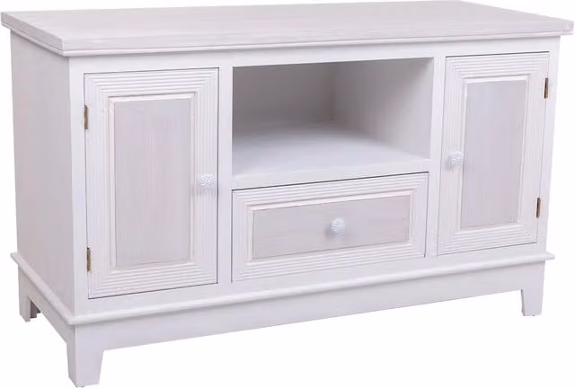 Mobile base in legno bianco 100x42x60h cm