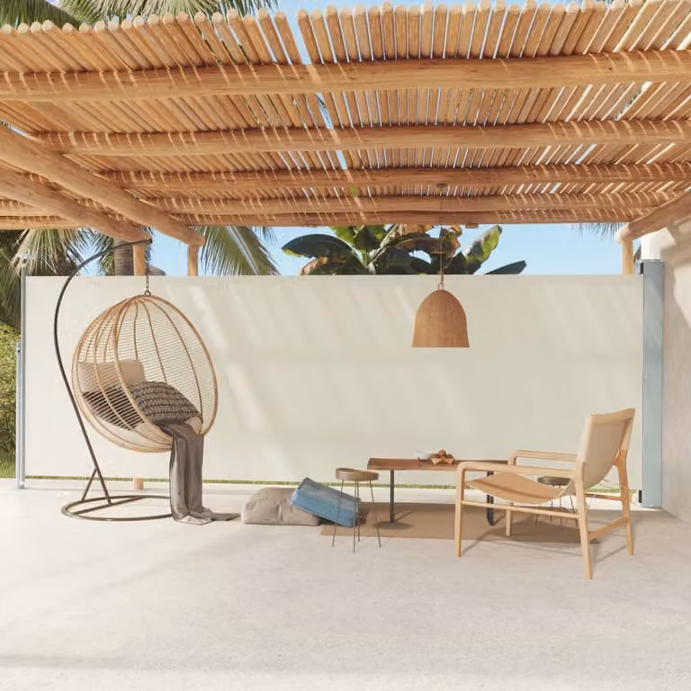 Maison Exclusive - Tenda da sole a cassonetto, estendibile, 180x614 cm, color crema