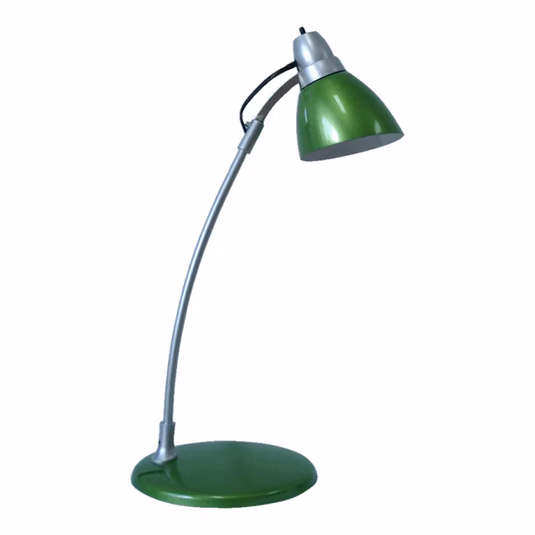 Lampada da tavolo TEO 1xE14/40W, verde metallizzato, L: 185, H: 425