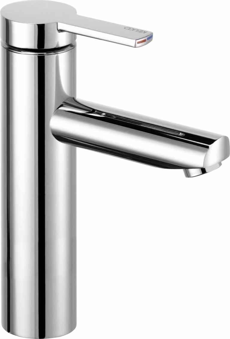 KEUCO PLAN blue, Mitigeur monocommandé pour lavabo 130, sans vidage à tirette, saillie 125mm, 53902170102, 53902170102