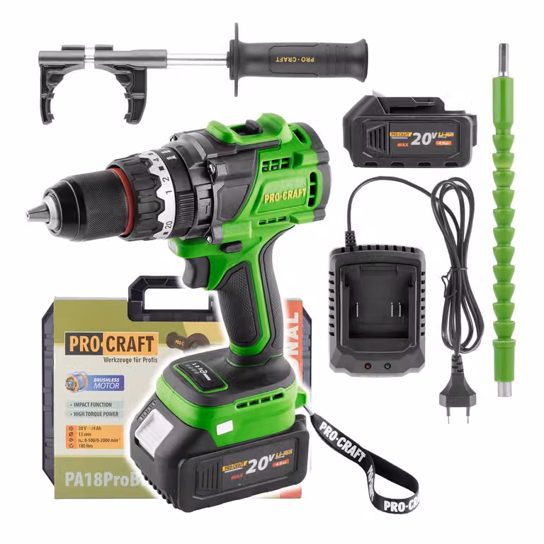 Trapano avvitatore Procraft PA18ProBL-1B-C