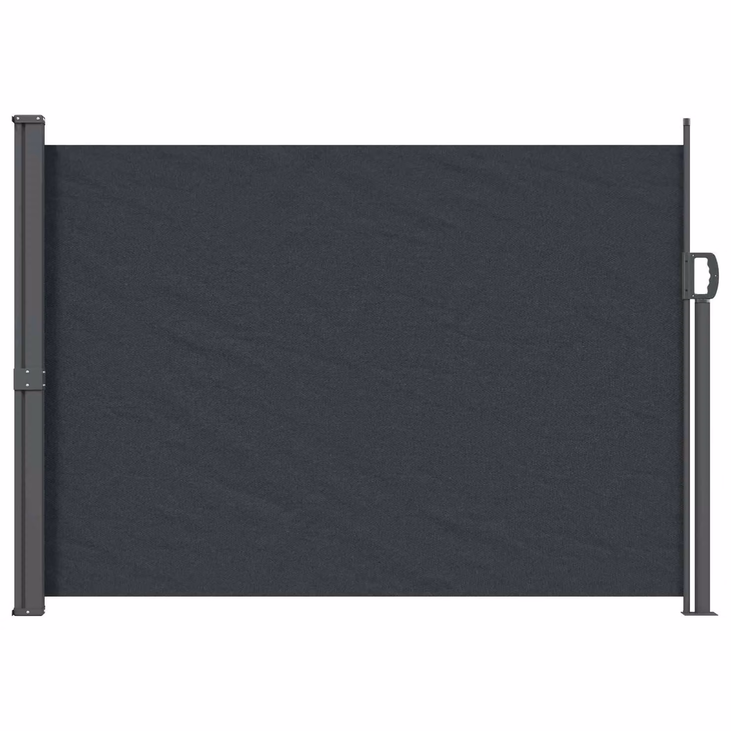 Tenda laterale retrattile manuale vidaXL in poliestere e acciaio, L: 300 cm, H: 160 cm, disponibile in nero o antracite