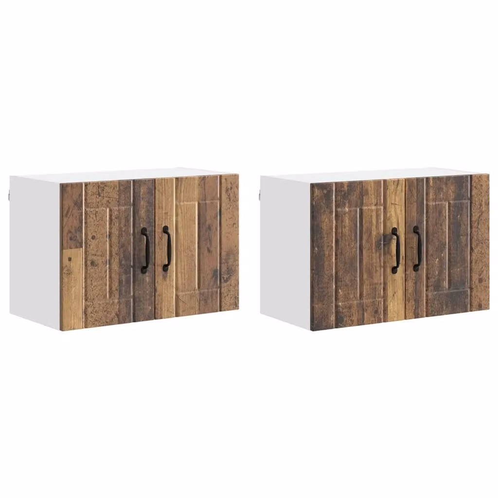 Set di 2 armadi sospesi da cucina vidaXL in legno marrone con ante a battente L: 60 cm, P: 31 cm, H: 40 cm – 2
