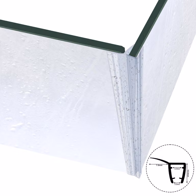 Guarnizione doccia Dk10 (5-6mm) - 50cm Guarnizione porta doccia Guarnizione di ricambio per box doccia