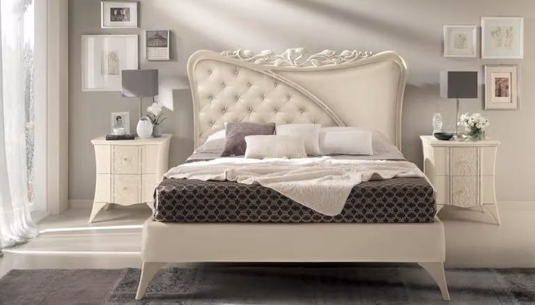 Luxus Doppelbett Bett Bettgestelle Betten Schlafzimmer Bettrahmen Modern Design