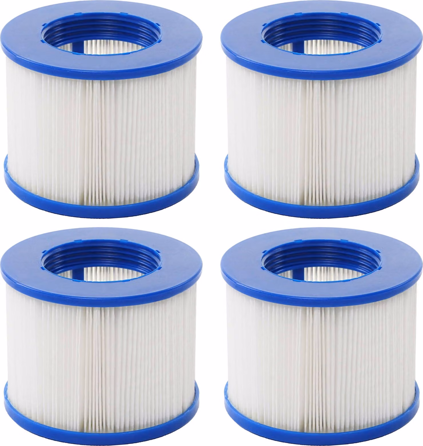 Filtro per acqua per vasca idromassaggio MCW-E32, filtro di ricambio, cartuccia filtrante, filtro a lamelle, accessori ~ 4 pezzi