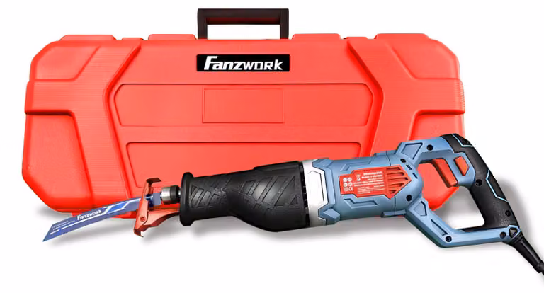 Seghetto elettrico - Potenza: 1100 W - Cavo: 4 metri - Lame in acciaio ad alto tenore di carbonio - Adatto per legno, metallo e plastica