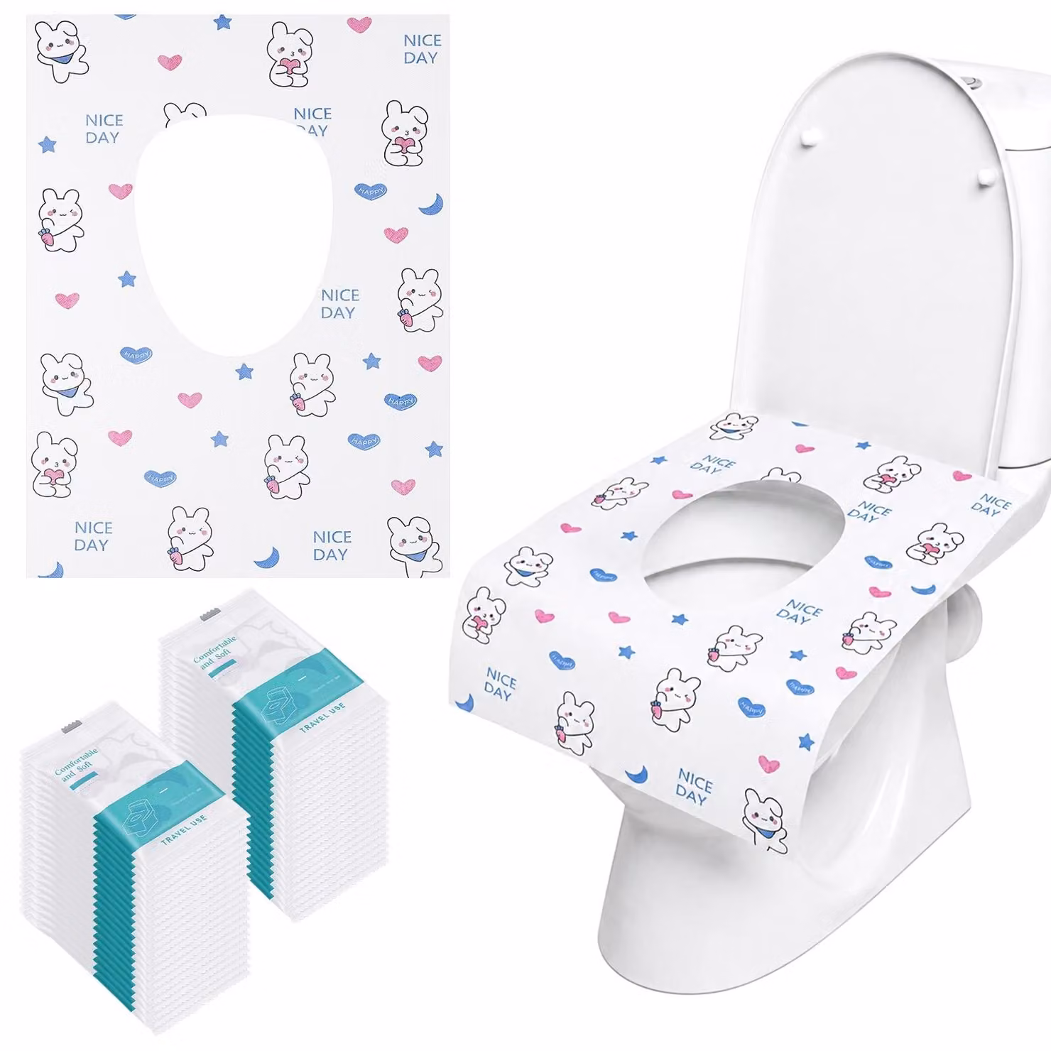 Solidchoice - 60 copriwater monouso per bambini