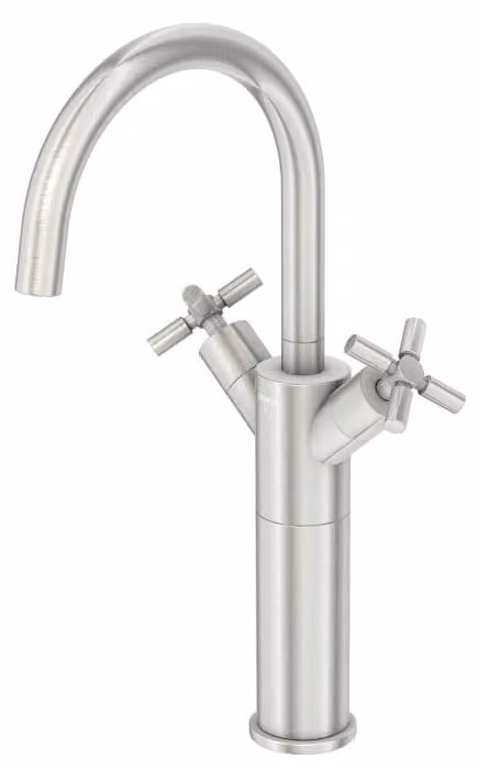 Robinetterie de lavabo Steinberg Série 250, haut, pivotante, à deux poignées, avec vidage, portée de 155 mm, 2501550BN, 2501550BN