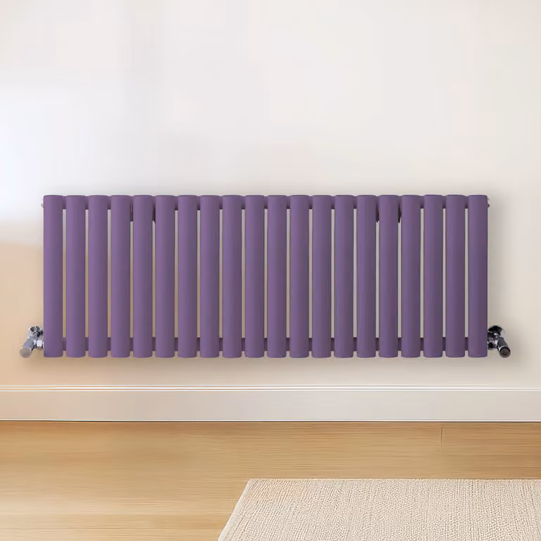 Radiatore di Design Orizzontale  Viola (Lush Viola) -  400mm x 1180mm  - Pannello Doppio  - Revive