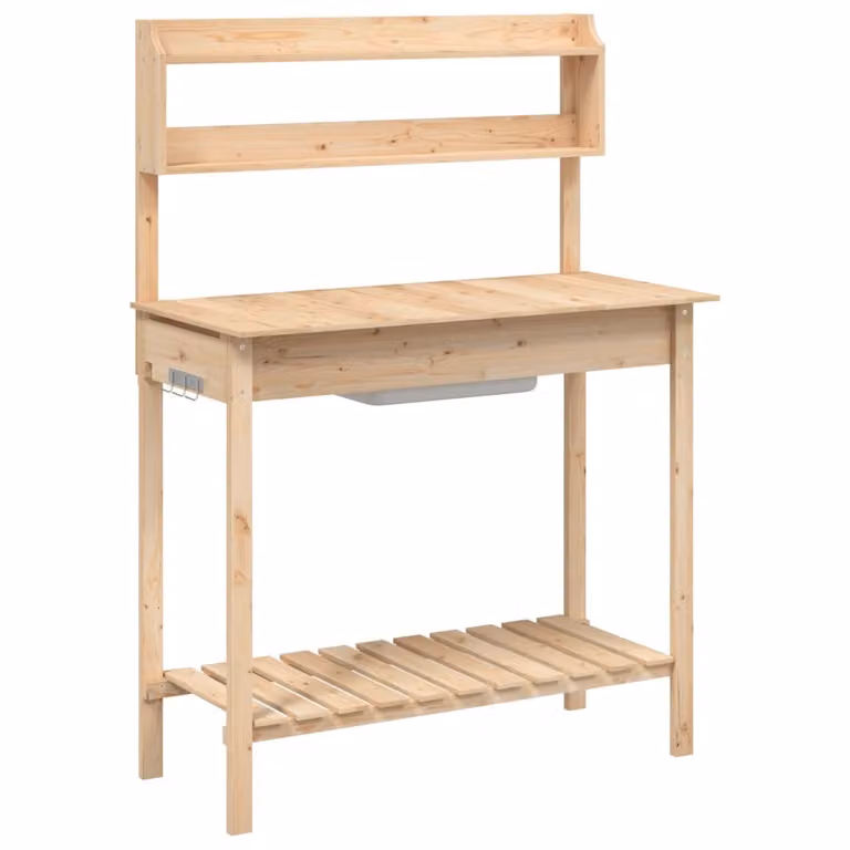 Tavolo Invaso con Lavello 47,5x44x139,5 cm Massello Abete