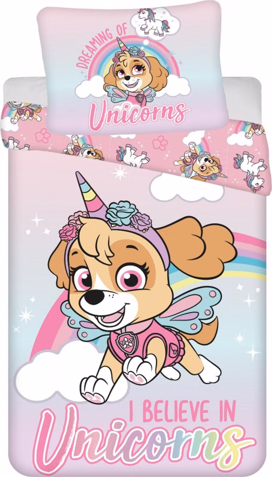 Copripiumino Paw Patrol Unicorn Dreams 140x200 cm, 70x90cm