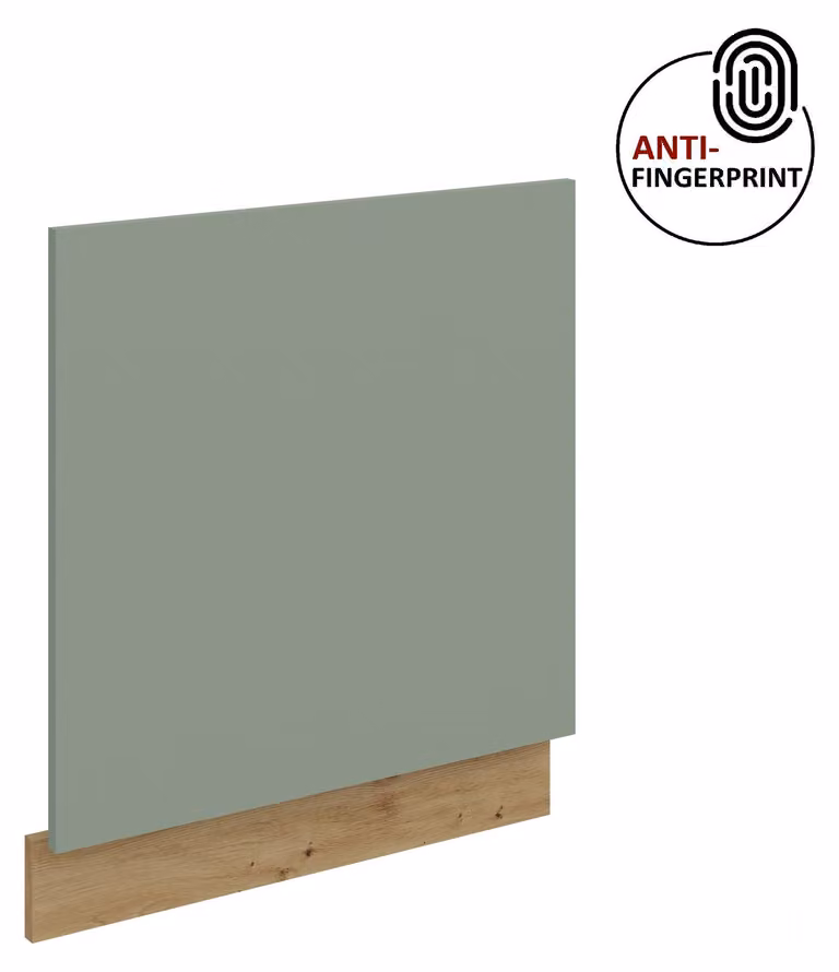 Pannello frontale per lavastoviglie da incasso da 60 cm ARIA Aquamarin ultra opaco + Rovere Artisan opaco, frontali di alta qualità con rivestimento anti-impronta, cucina a incasso