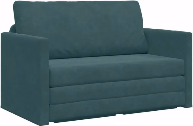 Divano letto | Sof¨¤ letto | Letto singolo Verde Scuro 124 x 71 x 78 cm Velluto