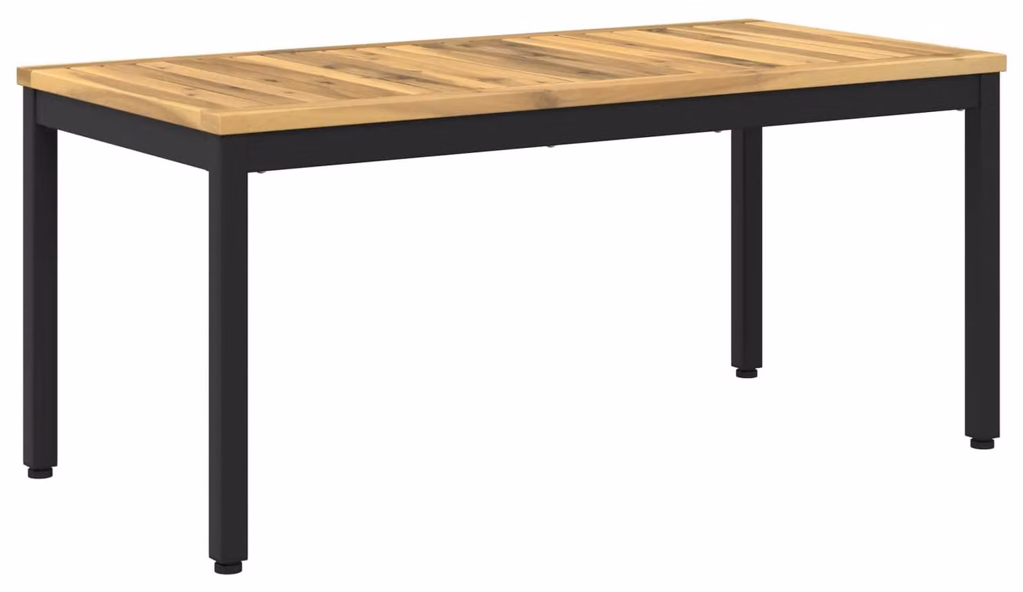 Tavolino da caffè bianco e nero, dimensioni 50 x 100,5 x 45 cm