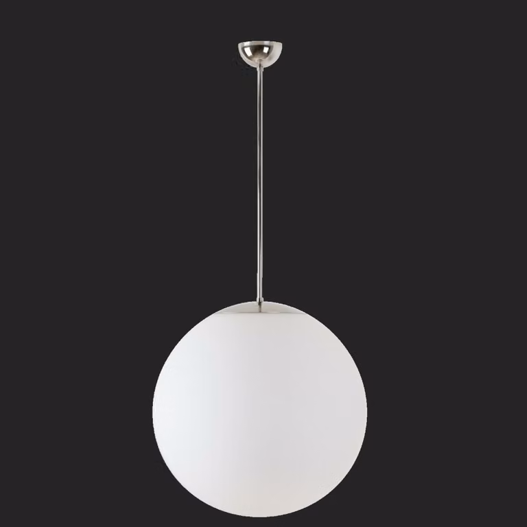 OSMONT ISI70058 ISIS P4 PM-M Apparecchio a sospensione in plastica acciaio inox lucido / bianco IP40 3000 K 41W LED combinazione di emergenza 3 h