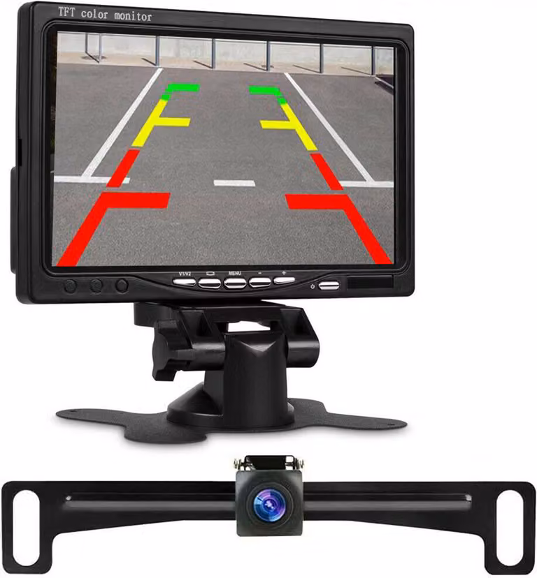 Auto posteriore vista backup camera notte sistema di visione a infrarossi impermeabile per camion nero