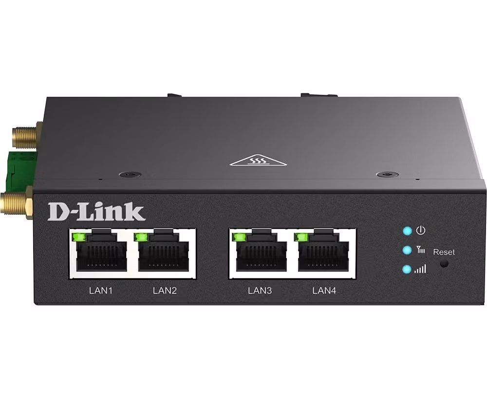 Router 4G Multi-Connect Modem D-link DWM-314-T con 4 porte Fast Ethernet e connettività LTE, Nero – 2