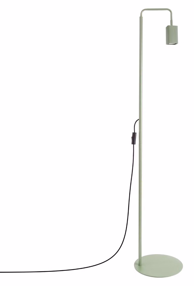 Lampada da terra RAYO 1 verde salvia 1xGU10 10W alluminio 160x30x30cm Sollux Lighting