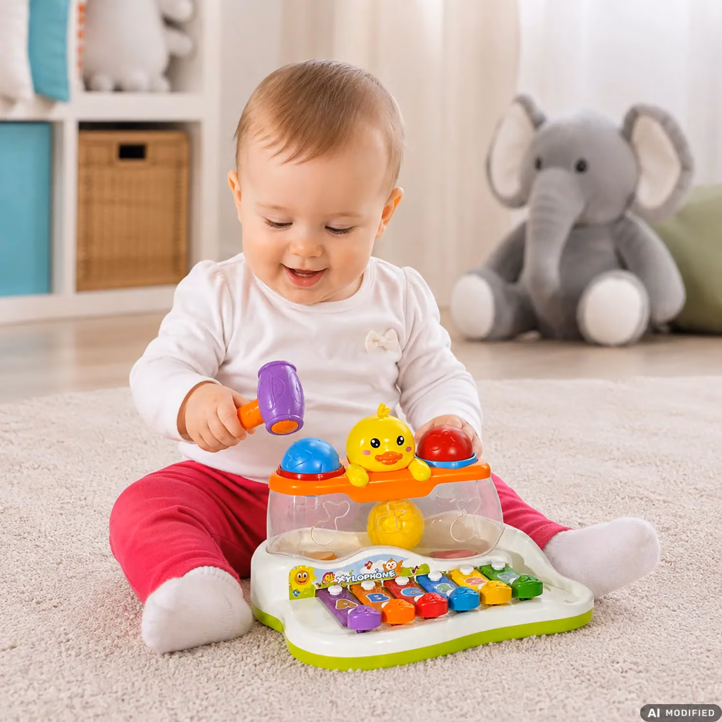 TU GIOCHI Xilofono Pet Friends Multicolore con Martelletto e Palline per il Gioco Sensoriale e l'Apprendimento dai 6 Mesi – 2