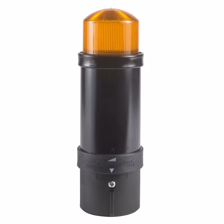 Schneider Electric Segnalatore luminoso arancione XVB, lampeggiante 10 J, 120 V CA, IP 65 XVBL8G5