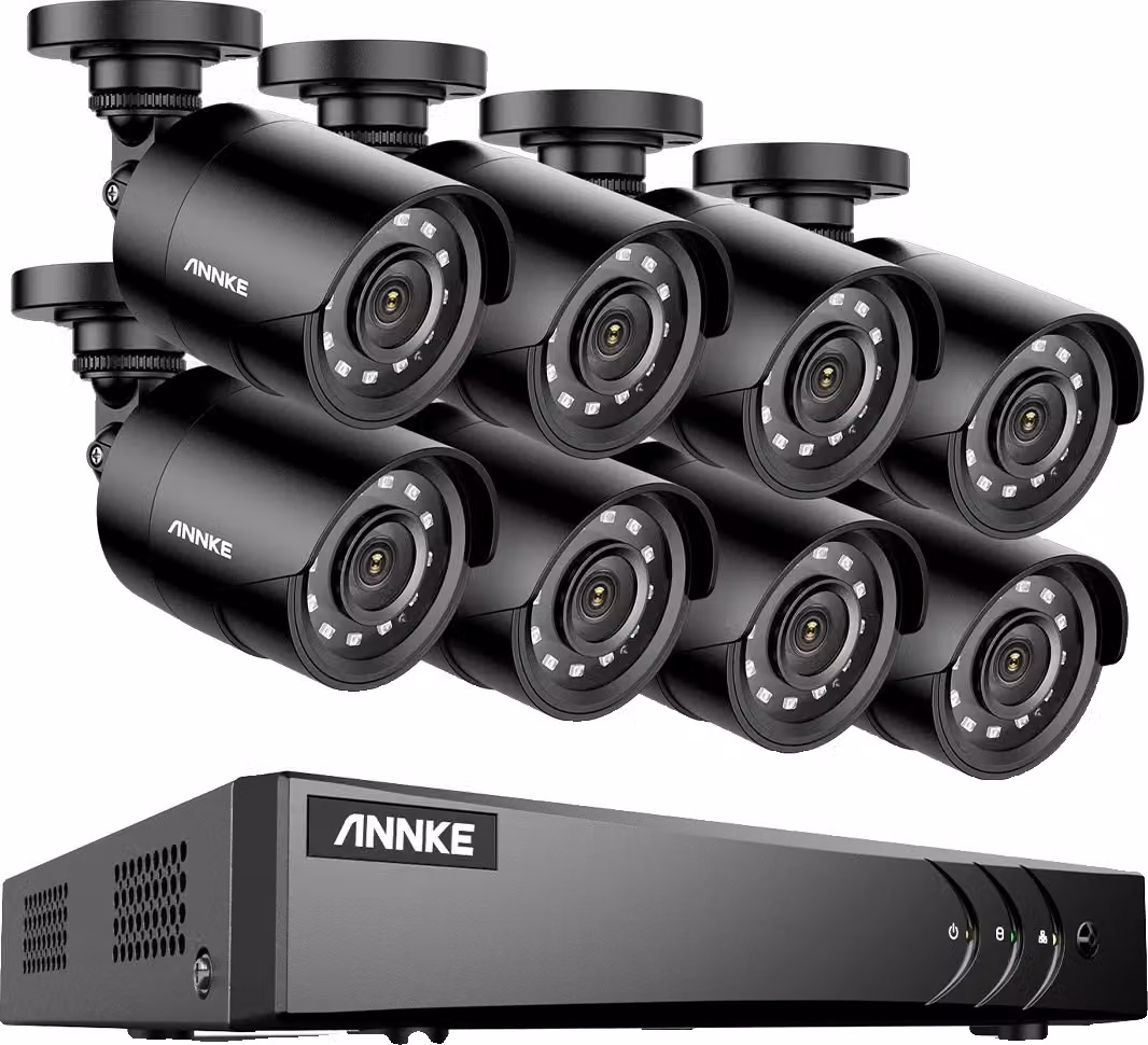 Sistema di videosorveglianza, risoluzione 2MP, supporto per 8 telecamere, 8PCS telecamere 51BH, 1t