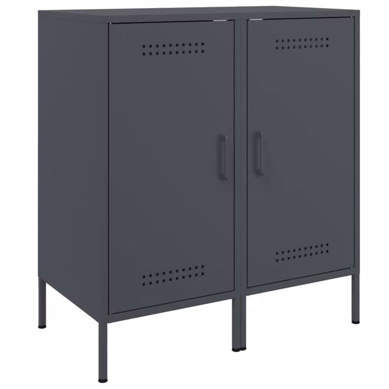 Credenze 2 pz Antracite 36x39x79 cm in Acciaio