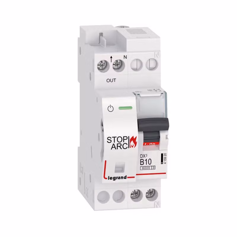 Interruttore antincendio LEGRAND LEGR Dx3 415920 AFDD B10A 1P+N con L