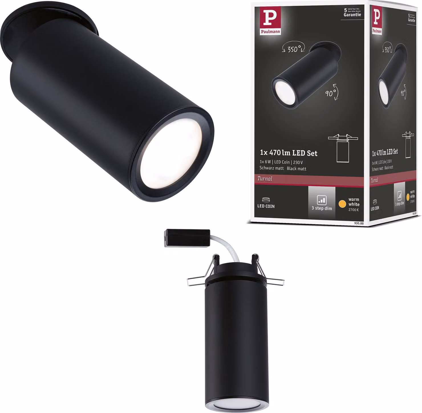 Paulmann Luce da incasso LED Turnal