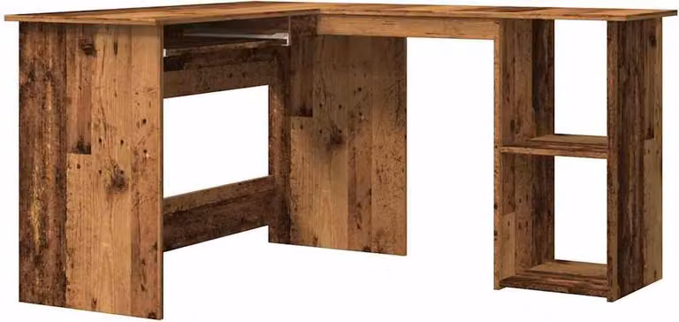 Scrivania Angolare Legno Antico 120x140x75 cm Legno Multistrato