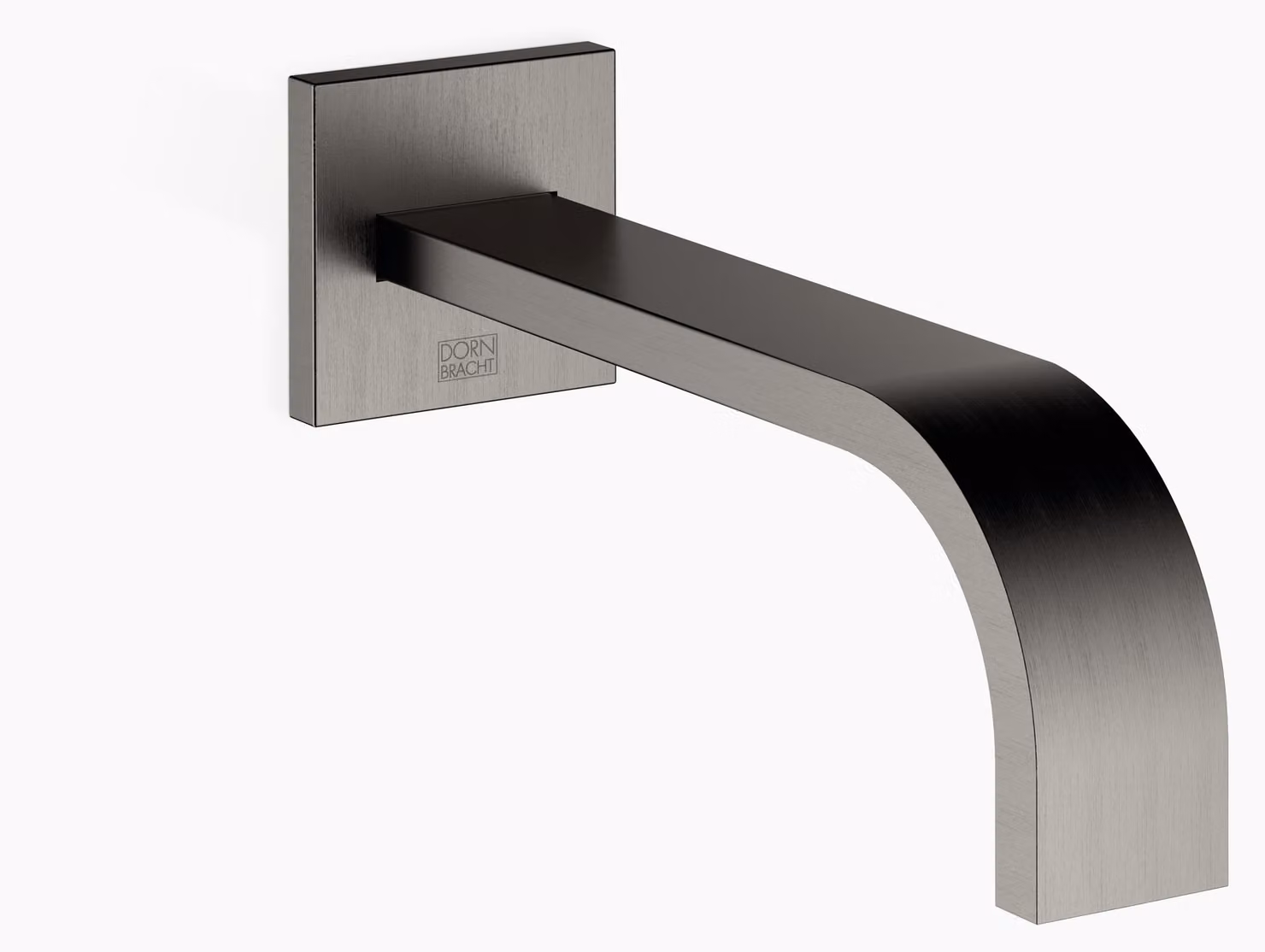 Dornbracht MEM Bec déverseur mural pour lavabos, sans garniture d'écoulement, saillie 200mm, 13800782-99, 13800782-99