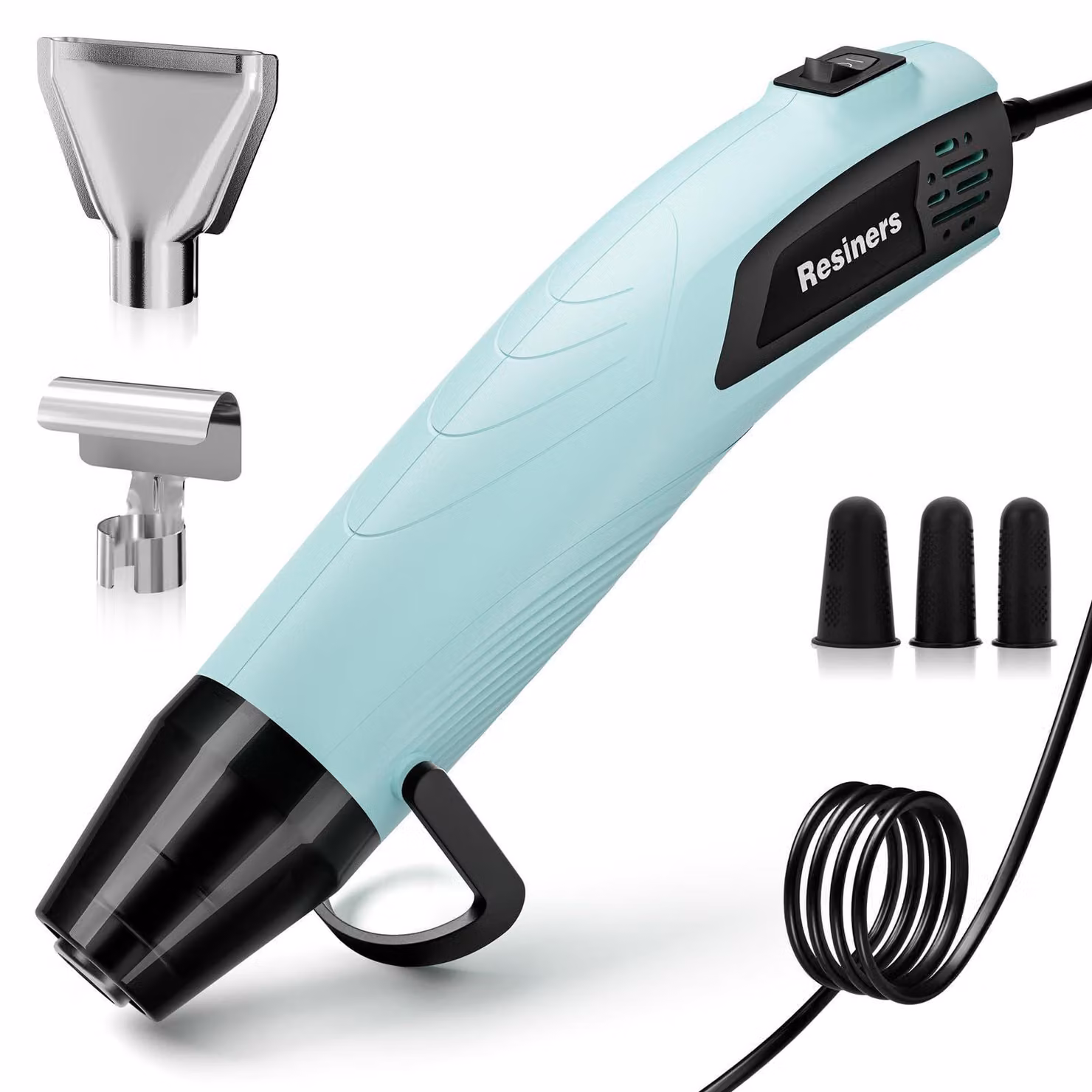 Pistola termica, mini, con doppia temperatura e 3 ugelli, 350 W